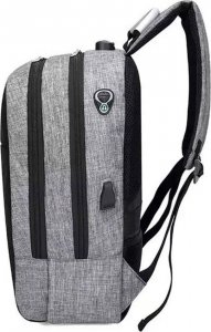 Plecak 4kom.pl Plecak antykradzieżowy na laptopa, na tablet z zamkiem szyfrowym uniwersalny z ładowarką podróżny 13