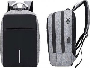 Plecak 4kom.pl Plecak antykradzieżowy na laptopa, na tablet z zamkiem szyfrowym uniwersalny z ładowarką podróżny 2