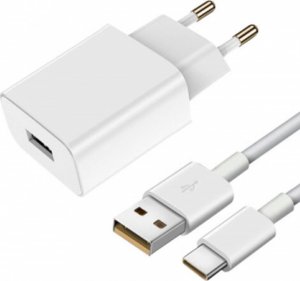 Ładowarka Vivo Vivo szybka ładowarka sieciowa USB-A 33W 3A + kabel USB - USB Typ C biała 1