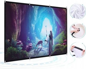 Ekran do projektora Zenwire EKRAN PROJEKCYJNY Przenośny Składany 16:9 133x75 cm 60 Cali 2