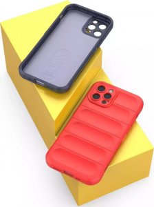 4kom.pl Magic Shield Case etui do iPhone 12 Pro elastyczny pancerny pokrowiec ciemnoniebieski 13