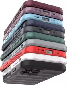 4kom.pl Magic Shield Case etui do iPhone 12 Pro elastyczny pancerny pokrowiec ciemnoniebieski 15