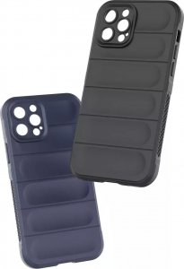 4kom.pl Magic Shield Case etui do iPhone 12 Pro elastyczny pancerny pokrowiec ciemnoniebieski 5