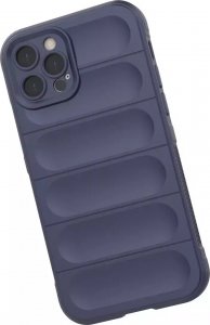 4kom.pl Magic Shield Case etui do iPhone 12 Pro elastyczny pancerny pokrowiec ciemnoniebieski 6