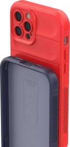 4kom.pl Magic Shield Case etui do iPhone 12 Pro elastyczny pancerny pokrowiec ciemnoniebieski 9