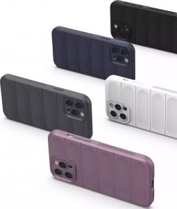 4kom.pl Magic Shield Case etui do iPhone 12 Pro Max elastyczny pancerny pokrowiec czarny 12