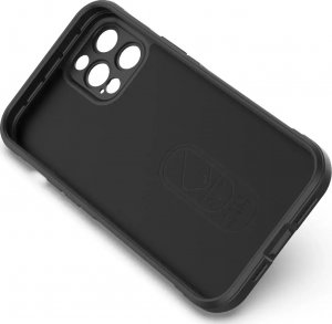 4kom.pl Magic Shield Case etui do iPhone 12 Pro Max elastyczny pancerny pokrowiec czarny 16
