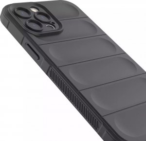 4kom.pl Magic Shield Case etui do iPhone 12 Pro Max elastyczny pancerny pokrowiec czarny 17