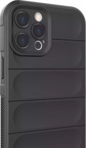 4kom.pl Magic Shield Case etui do iPhone 12 Pro Max elastyczny pancerny pokrowiec czarny 18