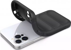 4kom.pl Magic Shield Case etui do iPhone 12 Pro Max elastyczny pancerny pokrowiec czarny 27