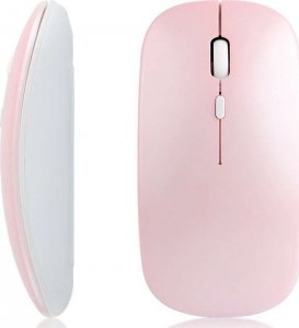 Mysz Alogy Myszka mysz bezprzewodowa komputerowa Alogy Mouse Bluetooth do laptopa tabletu Różowa 2