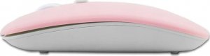 Mysz Alogy Myszka mysz bezprzewodowa komputerowa Alogy Mouse Bluetooth do laptopa tabletu Różowa 3