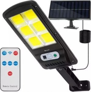 Kinkiet Lampa solarna 120 LED z panelem zewnętrznym z czujnikiem ruchu i zmierzchu PIR 1