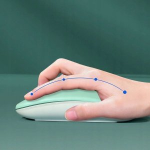 Mysz Alogy Myszka Alogy Wireless Silent Mouse bezprzewodowa Bluetooth Miętowa 3