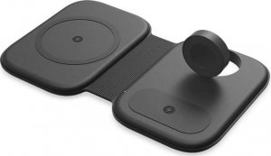 Ładowarka Alogy Ładowarka indukcyjna Alogy 3w1 szybka bezprzewodowa Qi 15W do Apple iPhone Watch AirPods Czarna 9