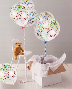 Arpex BALONY TRANSP Z NADRUKIEM KONFETTI 6