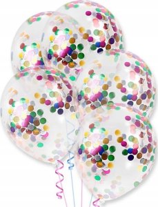 Arpex BALONY TRANSP Z NADRUKIEM KONFETTI 8