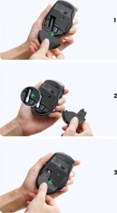 Mysz Ugreen Ugreen optyczna mysz bezprzewodowa USB 2.4GHz 4000 DPI czarny (MU006) 4