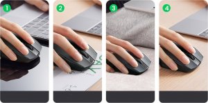 Mysz Ugreen Ugreen optyczna mysz bezprzewodowa USB 2.4GHz 4000 DPI czarny (MU006) 5