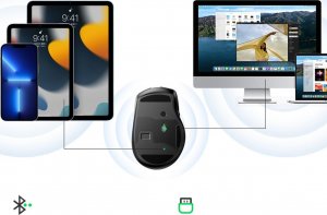 Mysz Ugreen Ugreen optyczna mysz bezprzewodowa USB 2.4GHz 4000 DPI czarny (MU006) 10