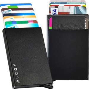 Alogy Portfel antykradzieżowy Alogy inteligentny RFID Smart etui na karty Czarne 12