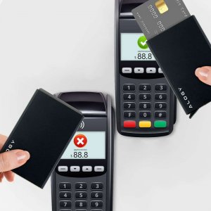 Alogy Portfel antykradzieżowy Alogy inteligentny RFID Smart etui na karty Czarne 6