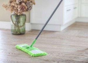 Mop KOKO Zielony mop płaski z mikrofibry Kij teleskopowy 3