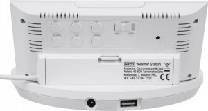 Stacja pogodowa GreenBlue Stacja pogody GreenBlue GB213 bezprzewodowa z ładowarką bezprzewodową/indukcyjna zegar, alarm, kalendarz, czujnik zewnętrzy 6