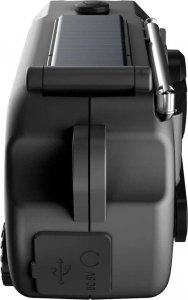 Radio 4kom.pl Radio solarne Dynamo AM/FM MOZOS ER-01 5000mAh awaryjne na korbę latarka SOS PowerBank czarne 6