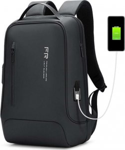 Plecak 4kom.pl Plecak antykradzieżowy Fenruien wodoodporny na laptopa do 15.6" wielofunkcyjny z portem USB Czarny 11