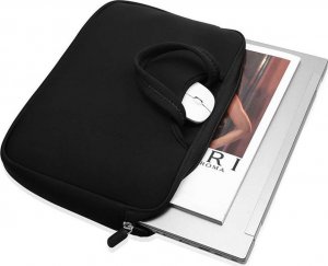Torba Alogy Torba ochronna Alogy pokrowiec neopren Futerał do laptopa do 15.6 Czarna + Etui do Macbook Pro 16 2021 2
