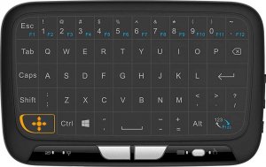 Klawiatura + mysz Alogy Bezprzewodowa dotykowa Klawiatura ekranowa USB Alogy Smart TV + touchpad H18 Czarna + Myszka BT + Podstawka regulowana 3