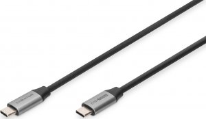 Kabel USB Digitus USB-C - USB-C 1 m Czarny (DB-300220-010-S) 1