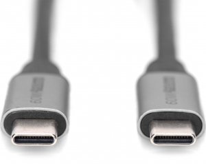 Kabel USB Digitus USB-C - USB-C 1 m Czarny (DB-300220-010-S) 2