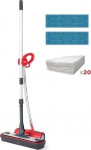 Parownica Polti POLTI Moppy Extra Dust Bezprzewodowy mop parowy na wielu powierzchniach - 1500 W - zbiornik 0,7 L - czerwony 1