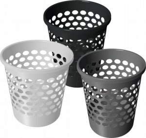 Kosz na śmieci ORPLAST biały 2