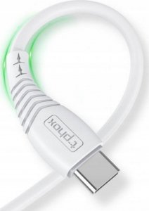 Kabel USB T-Phox KABEL T-PHOX NATURE TYPE-C WHITE 1.2M 3A 1