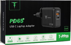 Ładowarka T-Phox ŁAD SIEC T-PHOX MEGA T-PP09 GAN PD 65W USB/USB-C BLACK 6