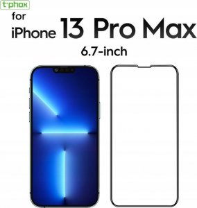 T-Phox SZKŁO T-PHOX 5D iPHONE 13 PRO MAX/ 14 PLUS BLACK FULL GLUE 1