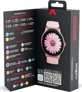 Smartwatch MaxLife  MXSW-100 Różowy  (OEM0300486) 4