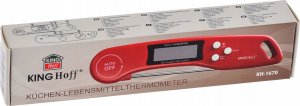 KingHoff TERMOMETR ELEKTRONICZNY DO POTRAW -50-300C LCD KINGHOFF KH-1670 Czerwony 6