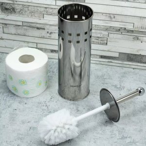 KingHoff SZCZOTKA DO WC Z POJEMNIKIEM ZE STALI NIERDZEWNEJ KINGHOFF KK-3220 4