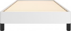 vidaXL vidaXL Rama łóżka, biała, 90x200 cm, obite sztuczną skórą 5