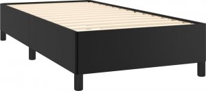 vidaXL vidaXL Rama łóżka, czarna, 90x200 cm, obite sztuczną skórą 4