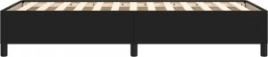 vidaXL vidaXL Rama łóżka, czarna, 90x200 cm, obite sztuczną skórą 6