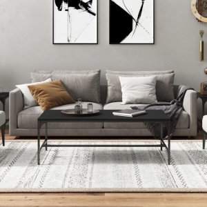 vidaXL Stolik kawowy, czarny, 100x50x35 cm, materiał drewnopochodny 3