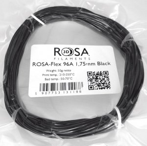 ROSA3D Filament ROSA3D ROSA-Flex 96A 1,75mm Black 50g 1