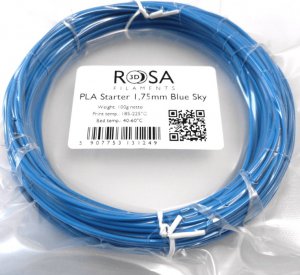 ROSA3D Filament ROSA3D PLA Starter 1,75mm Blue Sky 100g 1