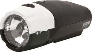 SPANNINGA Lampka przednia GOMA XB + baterie czarno-biała (SNG-999065) 1