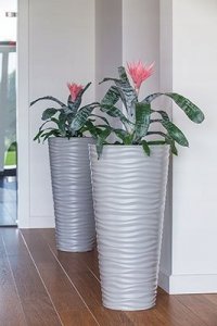 Form-Plastic Doniczka okrągła Sahara Dunes Slim 2790-011, Kolor Biały, Form-Plastik, Wymiary 34.50x68.5 cm 6